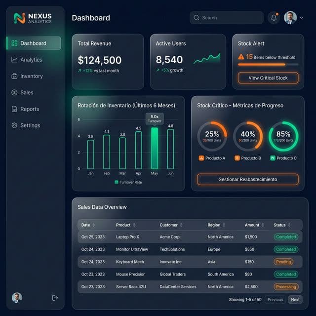 Dashboard Tu Caserito